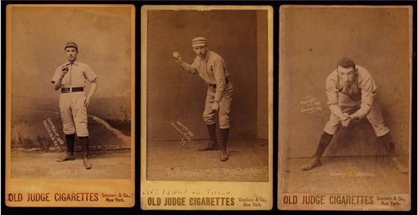 Baseball and Trading Cards - 1888 N173 Old Judge Cabinets (3)