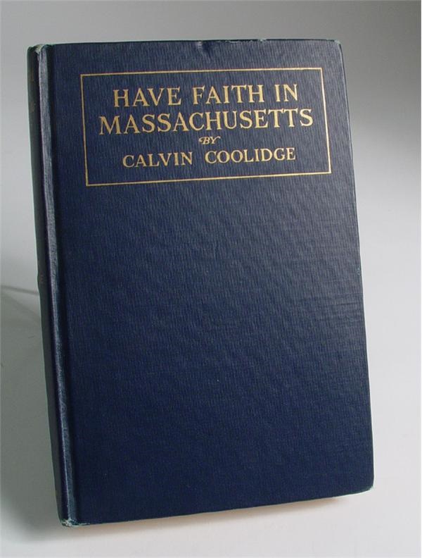Historical - Calvin Coolidge Signed Book