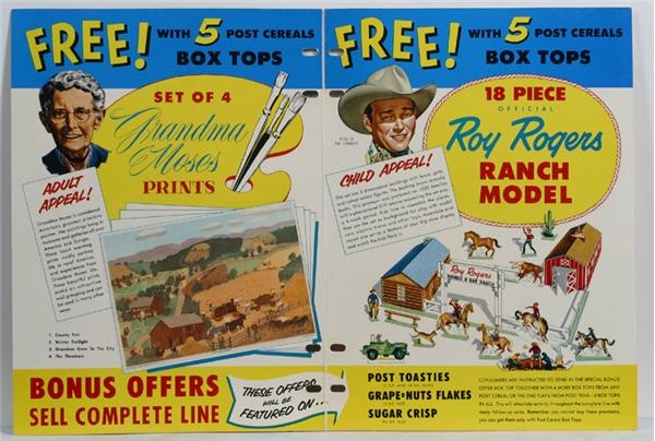 TV - 1950s Roy Rogers Ad Piece