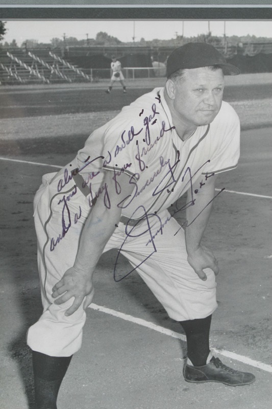 Baseball Autographs - Jimmie Foxx Signed Photo