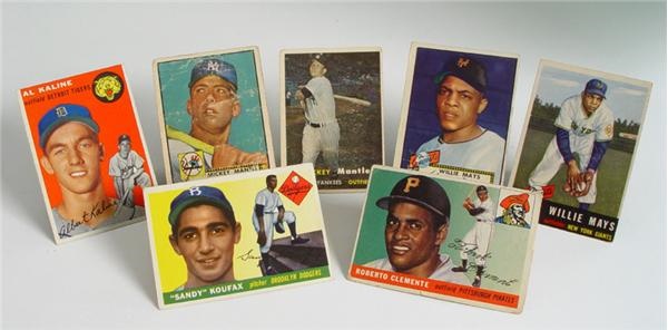 1952-1957 Topps Baseball Collection of Complete Sets (6)