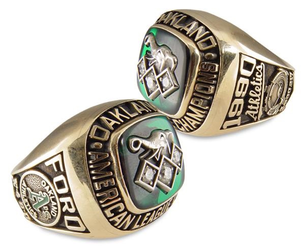 1990 Oakland A's American League Championship Ring