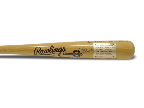 Baseball Autographs - 500 Home Run Signed Bat from Original Atlantic City Show