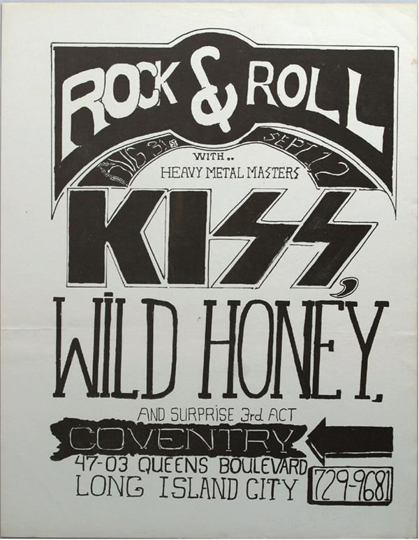 KISS - KISS at Coventry Club 1973 Poster