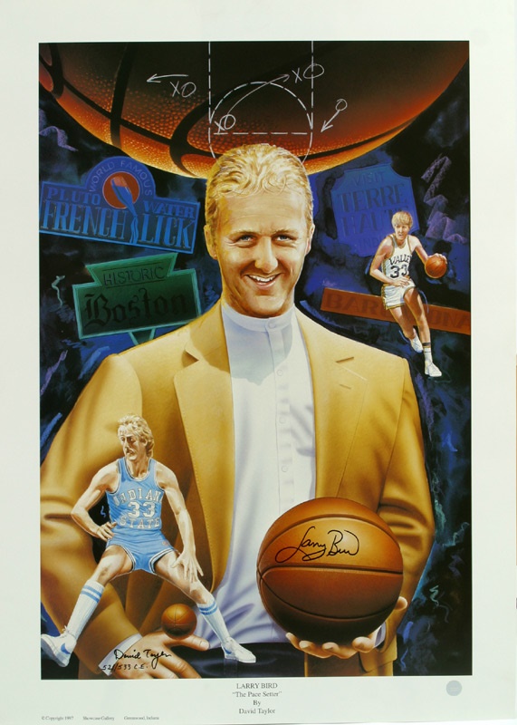 - Larry Bird Signed Limited Edition Prints (21)