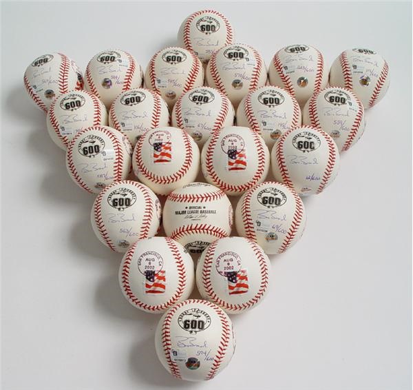 Barry Bonds - Barry Bonds 600th Home Run Signed Baseballs (22)