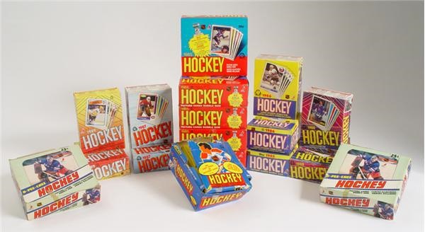 Unopened Cards - 1980's OPC Hockey Unopened Wax Box Collection (17)