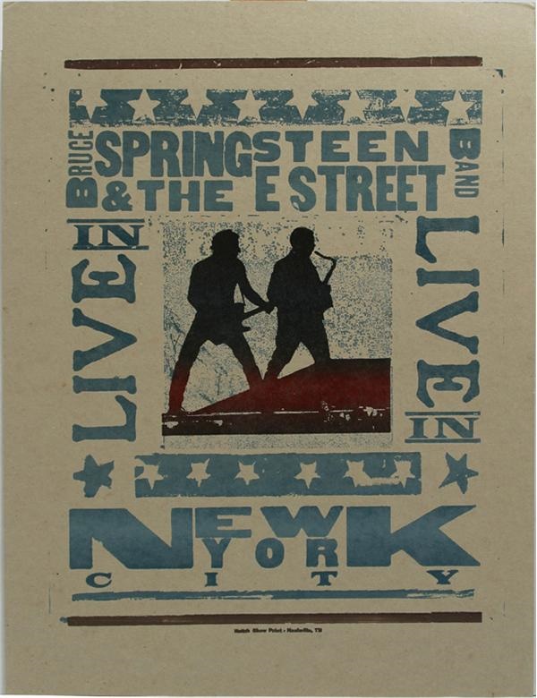 Bruce Springsteen - Springsteen 2001 Ltd. Edition Poster