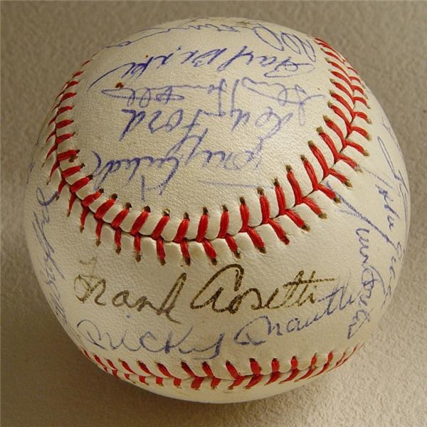Autographed Baseballs - 1965 New York Yankees Signed Ball