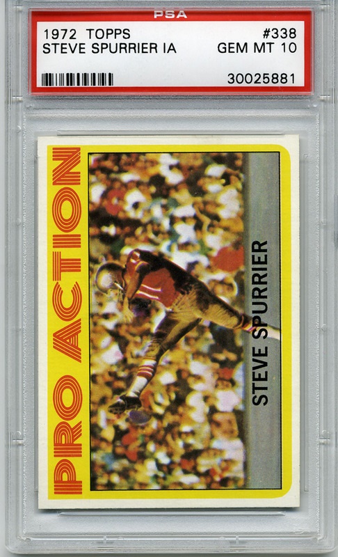 - 1972 Topps #338 Steve Spurrier PSA 10