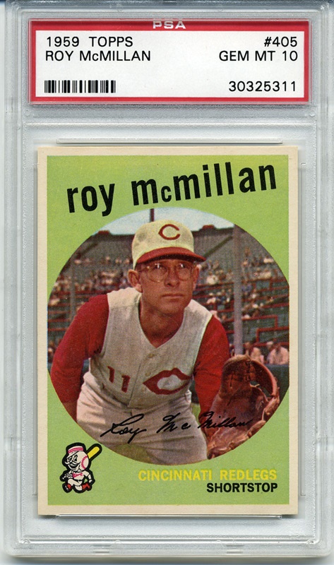 - 1959 Topps #405 Roy McMillan PSA 10