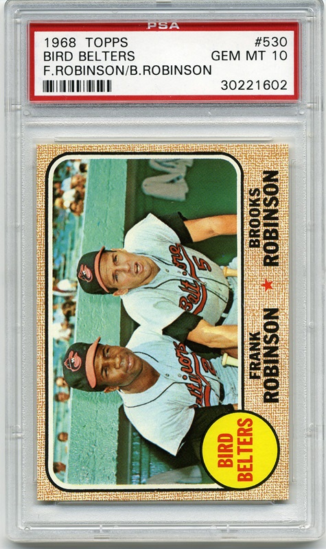 Baseball and Trading Cards - 1968 Topps #530 Bird Belters PSA 10