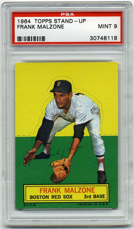 Baseball and Trading Cards - 1964 Topps Stand-Up Frank Malzone PSA 9