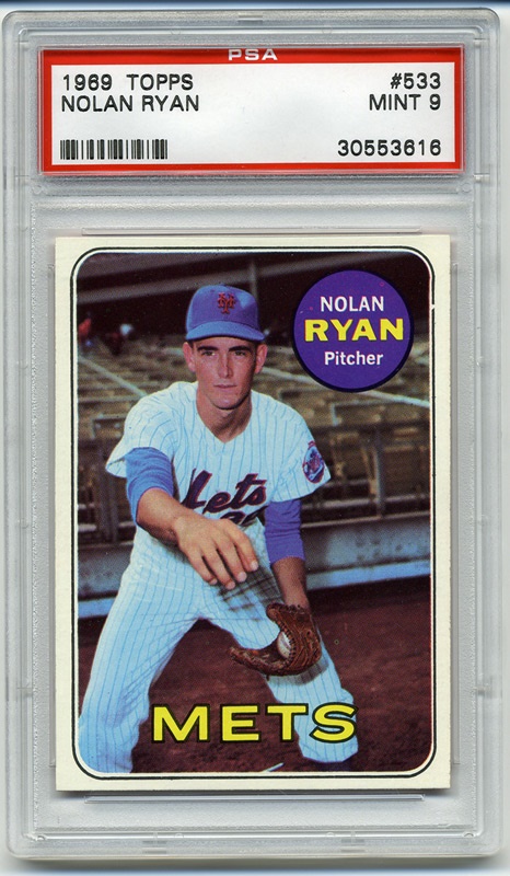 Baseball and Trading Cards - 1969 Topps #533 Nolan Ryan PSA 9