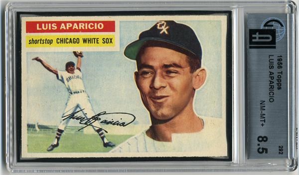 Baseball and Trading Cards - 1956 Topps #292 Luis Aparicio GAI 8.5