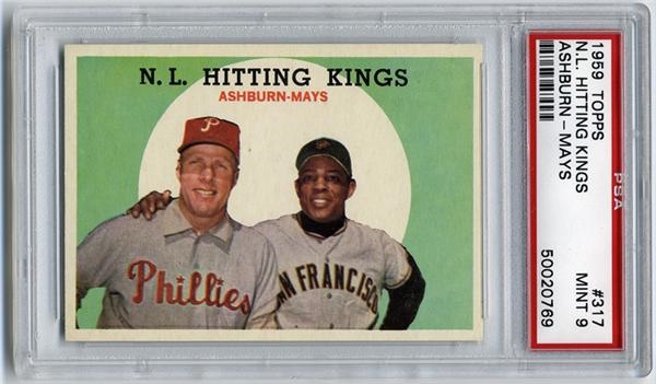 Baseball and Trading Cards - 1959 Topps #317 NL Kings PSA 9