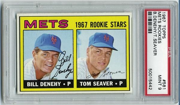 Baseball and Trading Cards - 1967 Topps# 581 Tom Seaver Rookie PSA 9