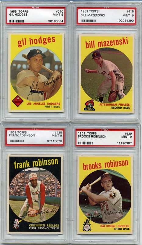 - 1959 Topps PSA 9 Key Card Collection (13)