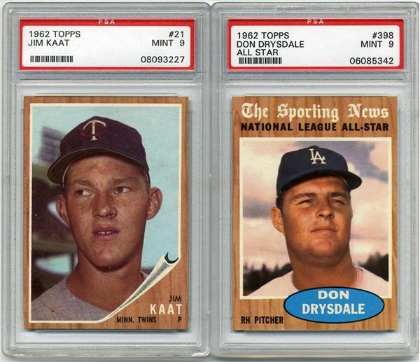Baseball and Trading Cards - 1962 Topps High Grade PSA Lot (6)