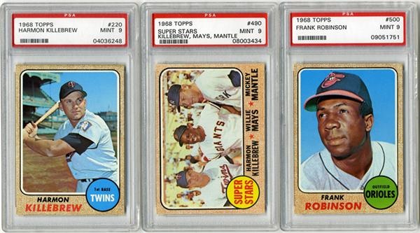Baseball and Trading Cards - 1968 Topps PSA 9 Lot With Many Stars (34)