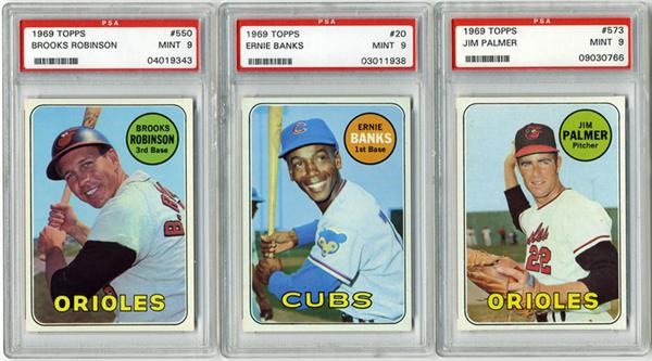 Baseball and Trading Cards - 1969 Topps PSA 9 Lot (40)