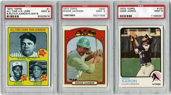 Baseball and Trading Cards - Early 1970's PSA 9 HOF Lot (5)