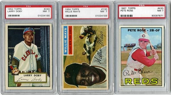 Baseball and Trading Cards - 1952 - 1973 PSA 7 Superstar Collection (35)