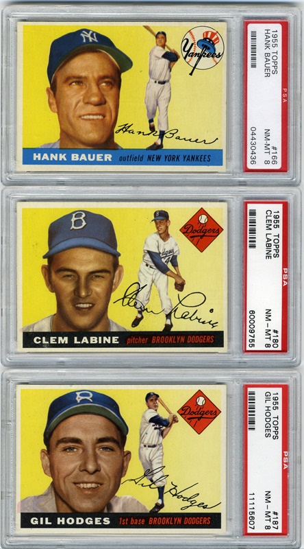 - 1955 Topps High Number Collection of PSA 8's (22)