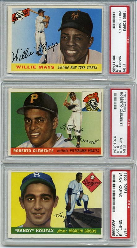 Baseball and Trading Cards - 1955 Topps PSA Graded Collection (13)