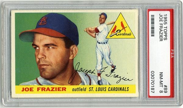 Baseball and Trading Cards - 1955 Topps #89 Joe Frazier PSA 8