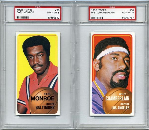 Basketball Cards - 1970 Topps Basketball PSA 8 Near Set (107/198)