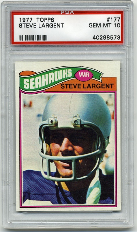 Football Cards - 1977 Topps #177 Steve Largent PSA 10