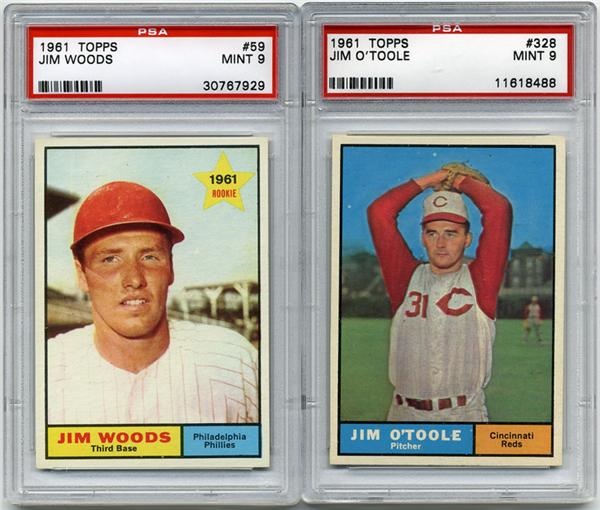 Baseball and Trading Cards - 1961 Topps PSA 9 Collection (4)