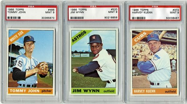 Baseball and Trading Cards - 1966 Topps PSA 9 Collection (68)