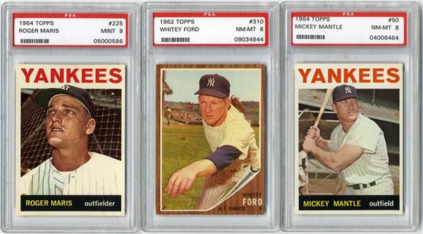 Baseball and Trading Cards - 1962 - 1964 Topps PSA Graded Yankee Collection (17)