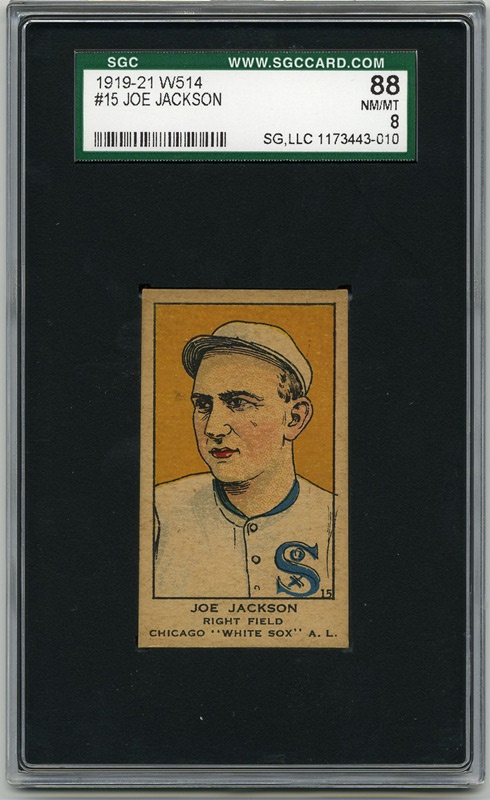 Baseball and Trading Cards - 1920 W514 Joe Jackson SGC 88 - The Finest Known Copy!