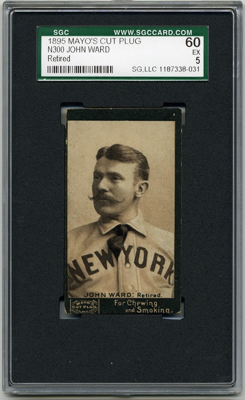 Baseball and Trading Cards - 1895 N300 Mayo John M. Ward SGC 60 Ex