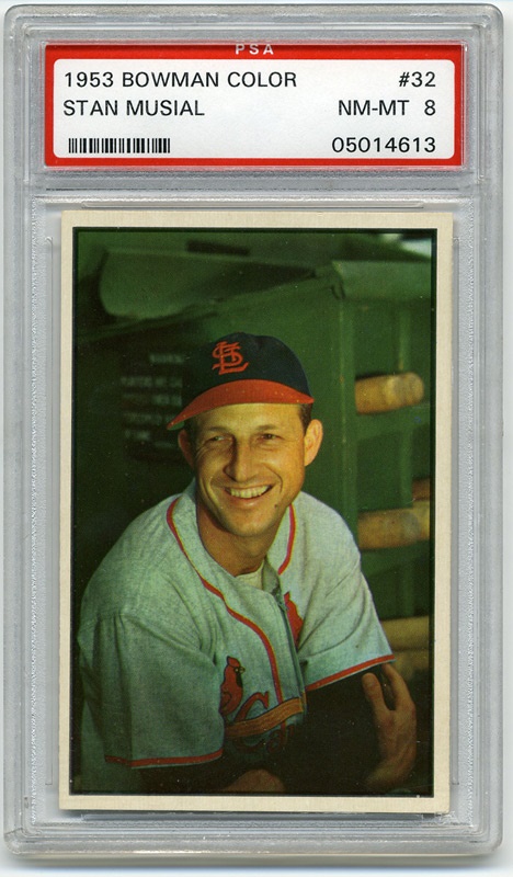 Baseball and Trading Cards - 1953 Bowman #32 Stan Musial PSA 8