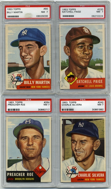 - 1953 Topps PSA 7 Partial Set (87) With High Numbers
