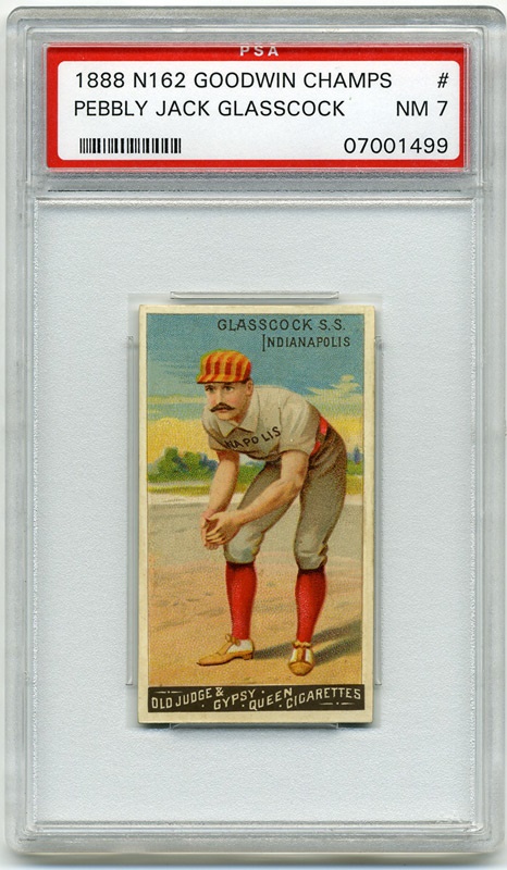Baseball and Trading Cards - 1888 N162 Goodwin Champs Jack Glasscock PSA 7