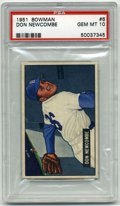 Baseball and Trading Cards - 1951 Bowman #6 Don Newcombe PSA 10