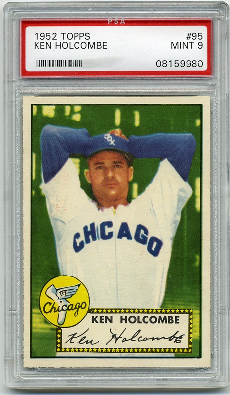 Baseball and Trading Cards - 1952 Topps #95 Ken Holcombe PSA 9