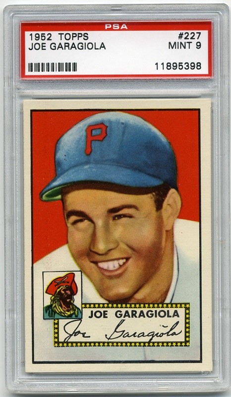 Baseball and Trading Cards - 1952 Topps #227 Joe Garagiola PSA 9