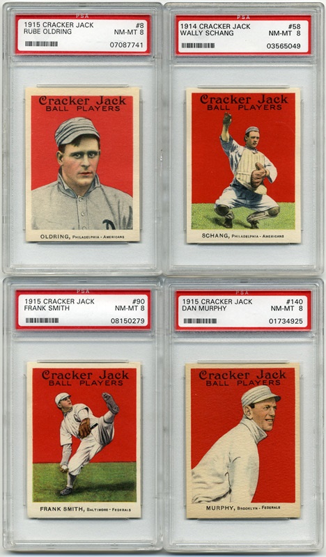 Baseball and Trading Cards - 1915 Cracker Jack Spectacular PSA 8 Collection (23)