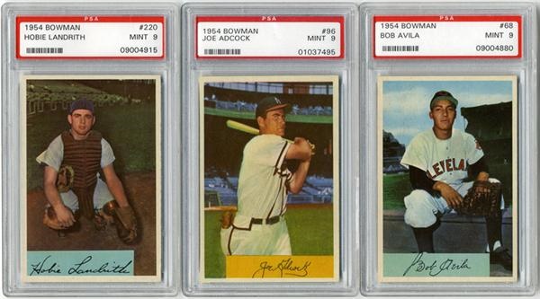 Baseball and Trading Cards - 1954 Bowman PSA 9 Low Population Collection (15)