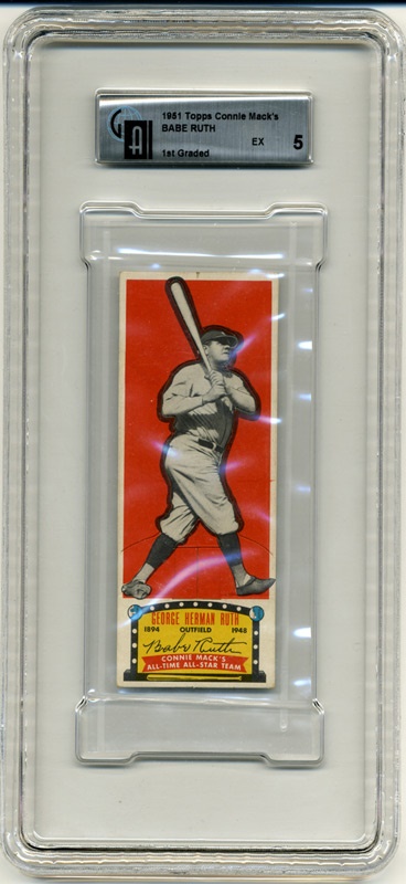 Baseball and Trading Cards - 1951 Topps All Time All Stars Babe Ruth GAI 5