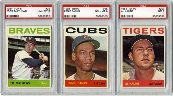 Baseball and Trading Cards - 1964 Topps Baseball Near Complete Set (583/587)