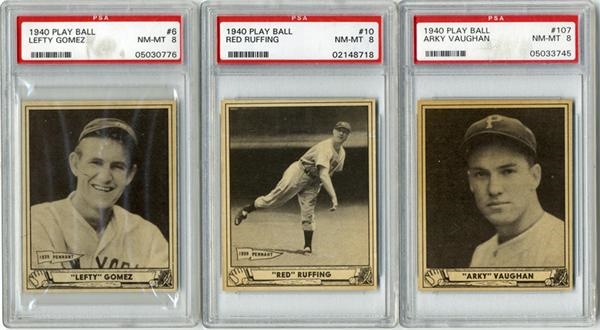 Baseball and Trading Cards - 1940 Play Ball PSA High Grade Collection (41)