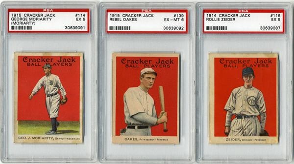 Baseball and Trading Cards - 1914 & 1915 Cracker Jack Collection (13)