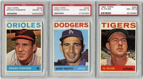 Baseball and Trading Cards - 1964 Topps PSA 8 Collection (321)